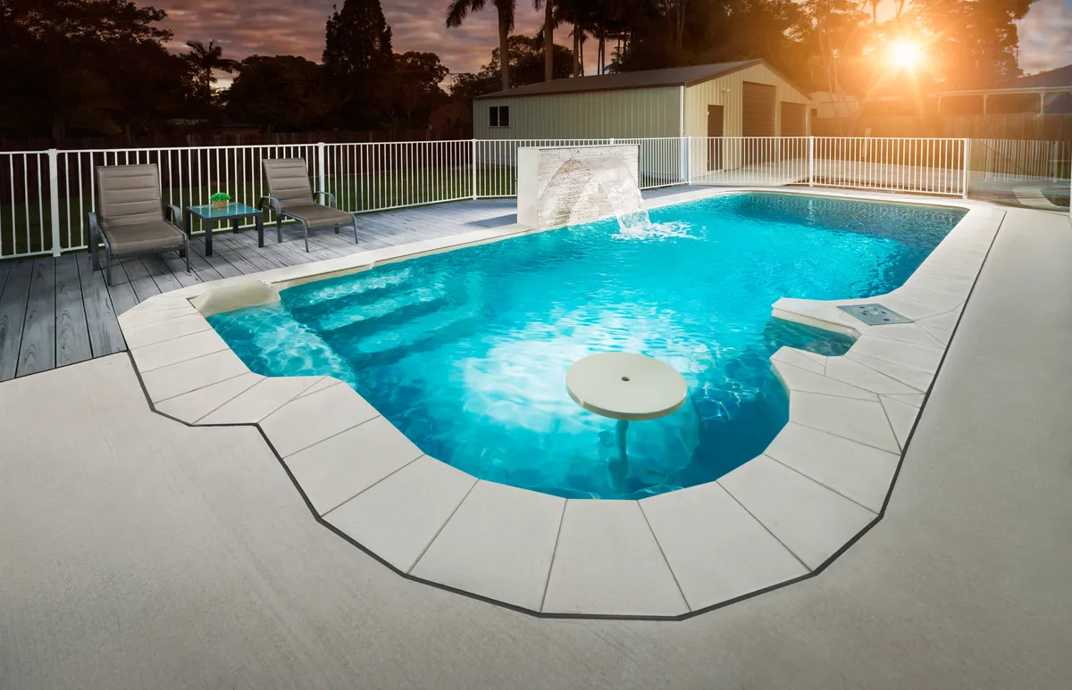 A fibreglass pool suited to Greenbank, QLD blocks — installed by FGP Fibreglass Pools