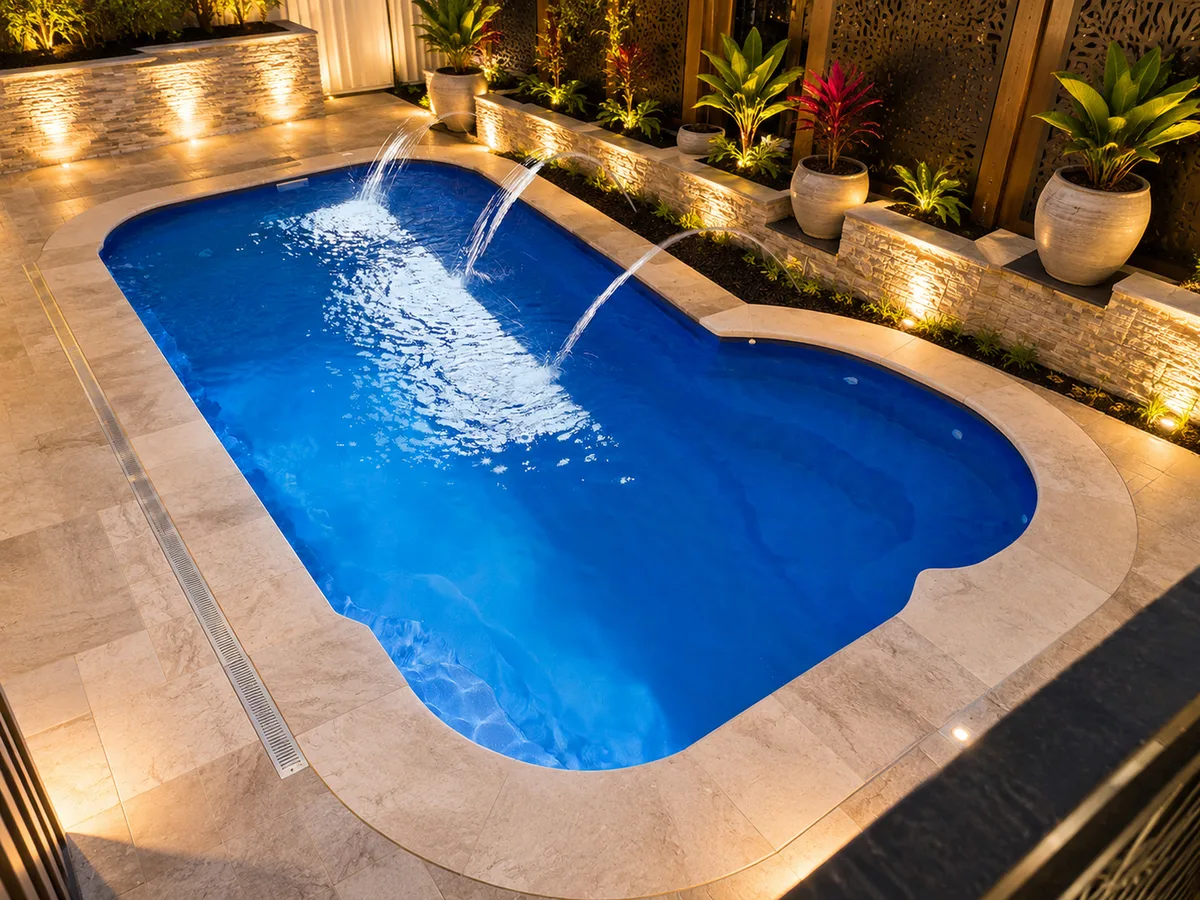 Fibreglass pool in Redland Bay, QLD