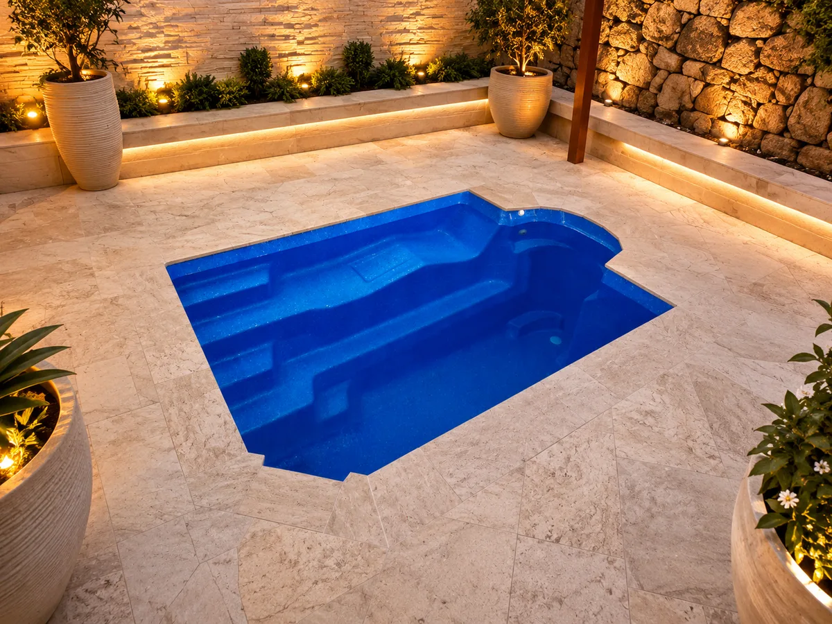 Fibreglass pool in Jimboomba, QLD