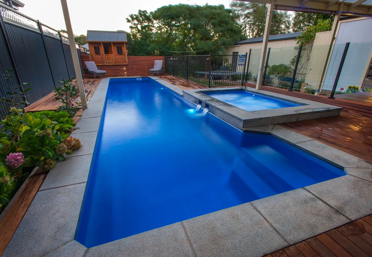 Fibreglass pool in South Brisbane, QLD